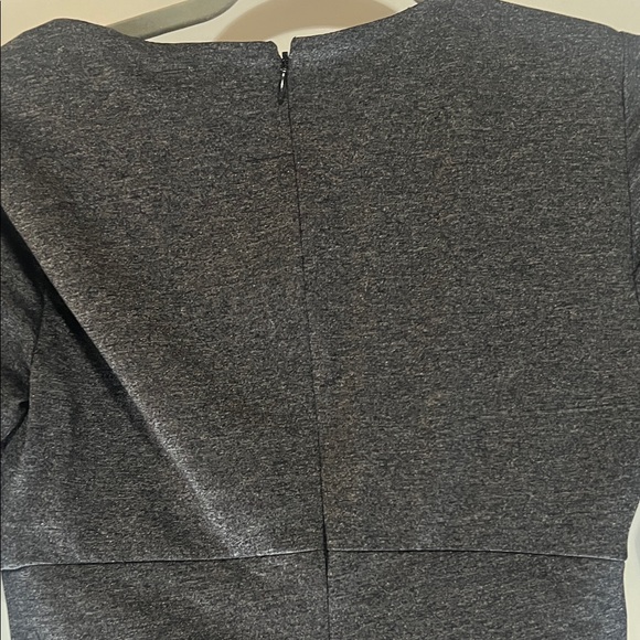 White House Black Market Charcoal Long Sleeve Dress - Picture 9 of 11